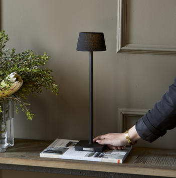 Riviera Maison Bordlampe Black Oppladbar H43 (443-549810)