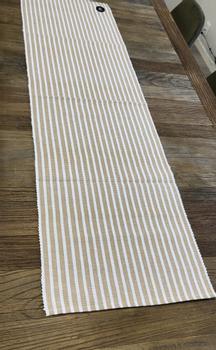 BC Løper Stripet Beige Hvit 40x140