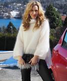 Knit Norway Lindteinstrikk Frindge Genser Oppskrift (642-10766)