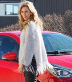 Knit Norway Lindteinstrikk Frindge Genser Oppskrift (642-10766)