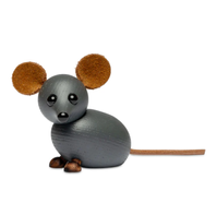 Spring Copenhagen Trefigur Husmus Grå H4,5cm