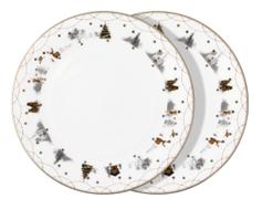 Wik & Walsøe Julemorgen Story Tallerkener 25cm 2stk