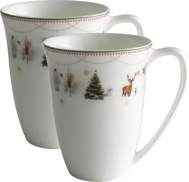 Wik & Walsøe Julemorgen Story Krus 2stk (30cl)