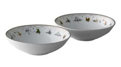 Wik & Walsøe Julemorgen Story Dyp-Tallerken Ø16cm (2stk)