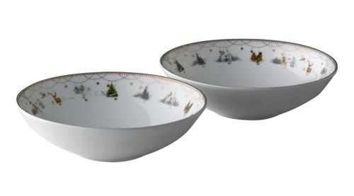 Wik & Walsøe Julemorgen Story Dyp-Tallerken Ø16cm (2stk) (500-75404)
