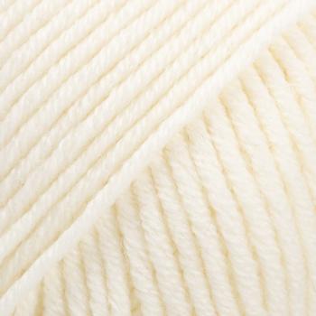 Drops Garn Merino-Extra-Fine Naturhvit 01,  50g (797-108501)