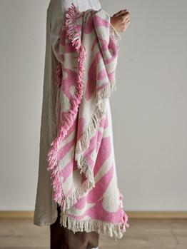 Bloomingville Alk Pledd Resirkulert-Bomull Rose_130x160 (152-82062531)