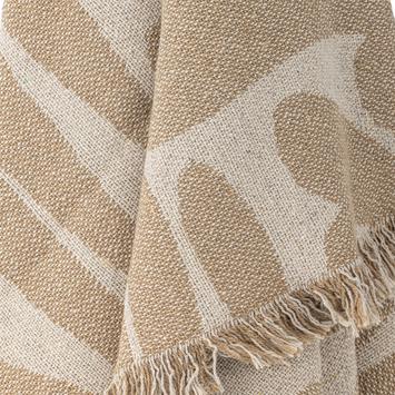 Bloomingville Alk Pledd Resirkulert-Bomull Brun_130x160 (152-82062533)