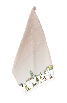 Bastian Kjøkkenhåndkle Vinter Woodrose Bomull_50x70