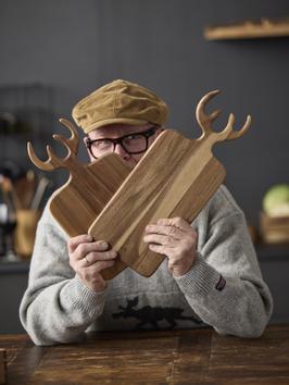 HOLM Skjærefjøl Akasietre 44x18cm gevir (379-34291)