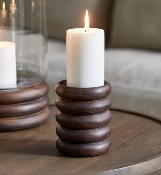 Riviera Maison Bangli Lysholder Mangotre H12,5