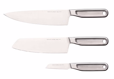 Fiskars All-Steel Kokkekniv-sett 3stk