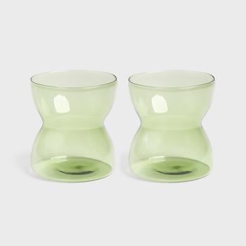 &Klevering Totem Glass Grønn 2stk