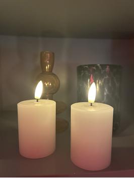 Sirius Sille Kubbelys Oppladbare 2stk Ø5x6.5cm (382-80650_NY)