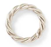 Lexington Serviettring Twisted Sølv 1stk (588-10008034)