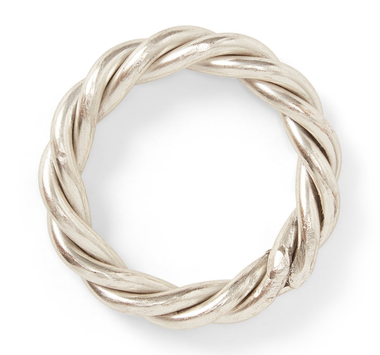 Lexington Serviettring Twisted Sølv 1stk (588-10008034)