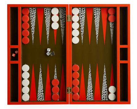 Jonathan Adler Leopard Backgammon Spill 47x28,6 (368-33169)