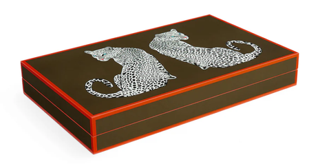 Jonathan Adler Leopard Backgammon Spill 47x28,6 (368-33169)