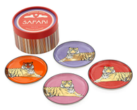 Jonathan Adler Safari Coasters porselen Ø10_4pk (368-30453)