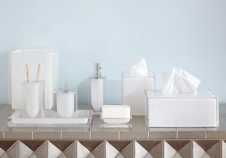 Jonathan Adler Hollywood Oppbevaringsboks Klar 7,6x7,6 (368-11113)