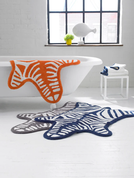 Jonathan Adler Zebra Badematte Grå 79x112 (368-20816)
