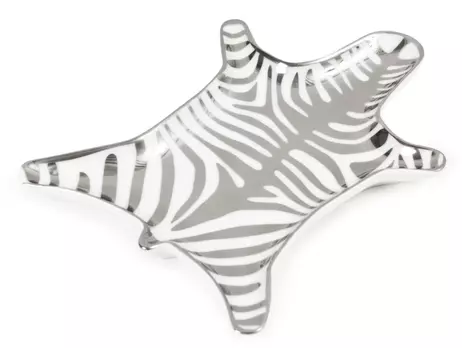 Jonathan Adler Zebra Fat Sølv 15x10 (368-20051)