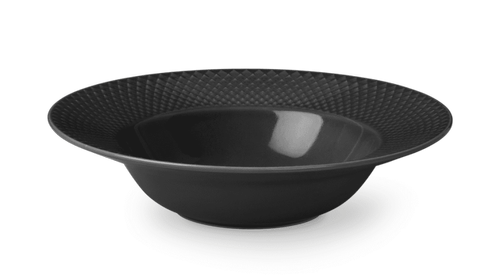 Lyngby Rhombe-Earth Pastatallerken slate Ø24 (521-201860)