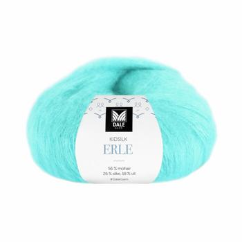 Dale Garn Kidsilk Erle Karibisk-Blå 9077,  50g (773-205-9077)