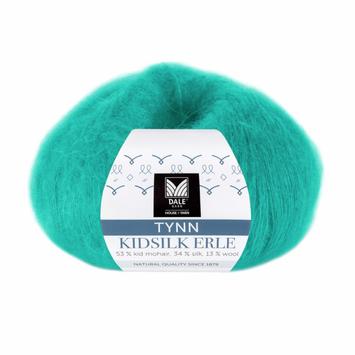 Dale Garn Tynn Kidsilk Erle Tropisk-Blå 4044, 25g