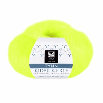 Dale Garn Tynn Kidsilk Erle Neongul 4047,  25g (773-232-4047)