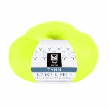 Dale Garn Tynn Kidsilk Erle Neongul 4047, 25g