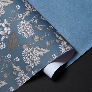 Halvor Bakke Gavepapir Dahlia+Linen-Blå 2pk