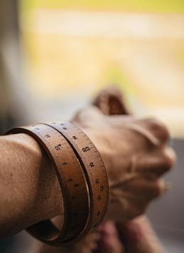 Muud Fibi Armbånd-målebånd skinn whisky