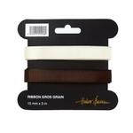 Halvor Bakke Gavebånd Tekstil Brun+Creme 15mmx3m (801-366398)