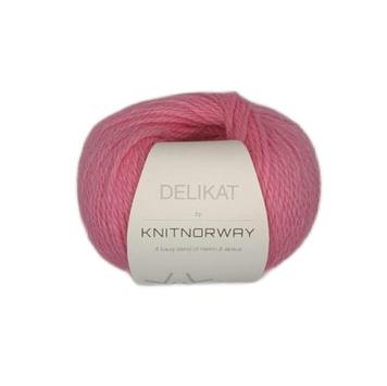 Knit Norway Garn Delikat Pink 502, 50g