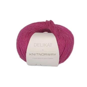 Knit Norway Garn Delikat Fuchsia 504, 50g
