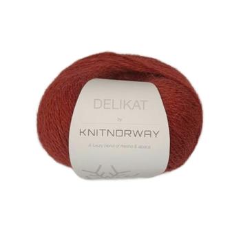 Knit Norway Garn Delikat Burgundy 506, 50g