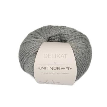 Knit Norway Garn Delikat Light-Grey 512,  50g (642-10926)