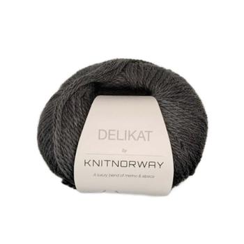 Knit Norway Garn Delikat Dark-Grey 513, 50g