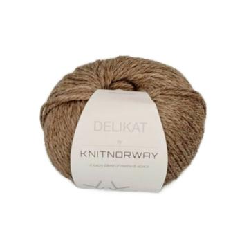 Knit Norway Garn Delikat Light-Brown 518,  50g (642-10932)