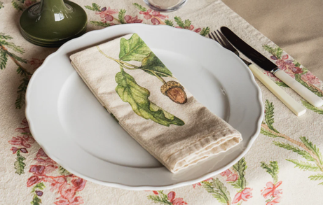 UND Servietter Eik 2pk bomull-lin (636-16148)