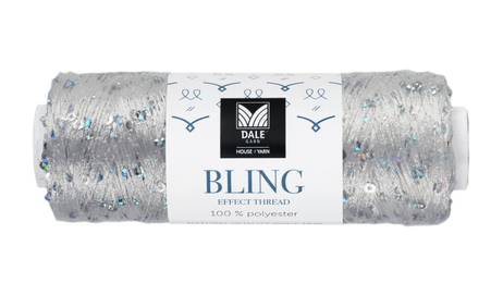 Dale Garn Bling Effekttråd Grå 701, 50g