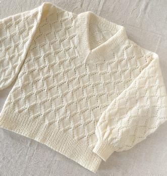 Knit Norway Elliegenser m/V-hals Oppskrift PDF