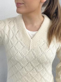 Knit Norway Elliegenser m/ V-hals Oppskrift PDF (642-10934-pdf)