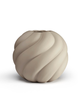 COOEE Ball-Twist Vase Sand Ø20xH20