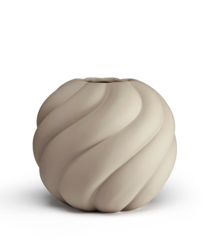 COOEE Ball-Twist Vase Sand Ø20xH20