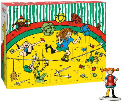 Pippi Julekalender Pippi Langstrømpe Leketøysfigurer+klistremerker (489-35827030)