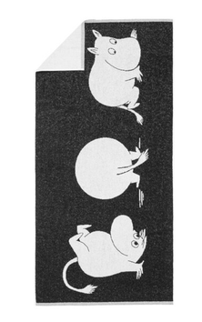 Mummi Arabia Håndkle Mummitrollet Svart-Hvit