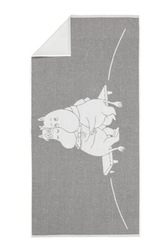 Mummi Arabia Håndkle Mummitrollet+Snorkfrøken Grå