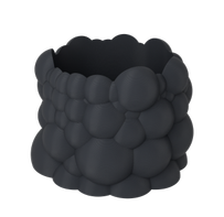 Dazzle & Dawn Bubble Planter Ash-Grey Ø12xH12,5